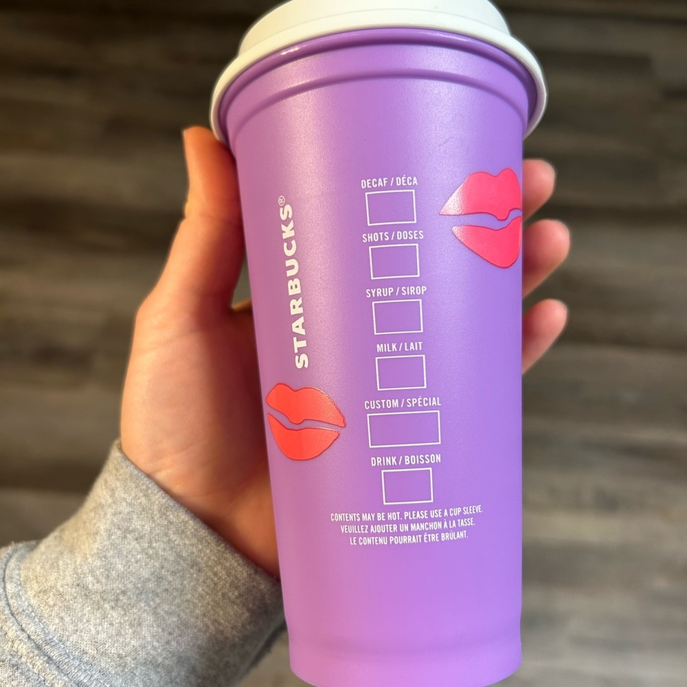 2021 Starbucks Reusable Cup with Color Changing Lips💋